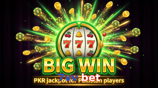 Big win animation on 7Vv Bet slot game